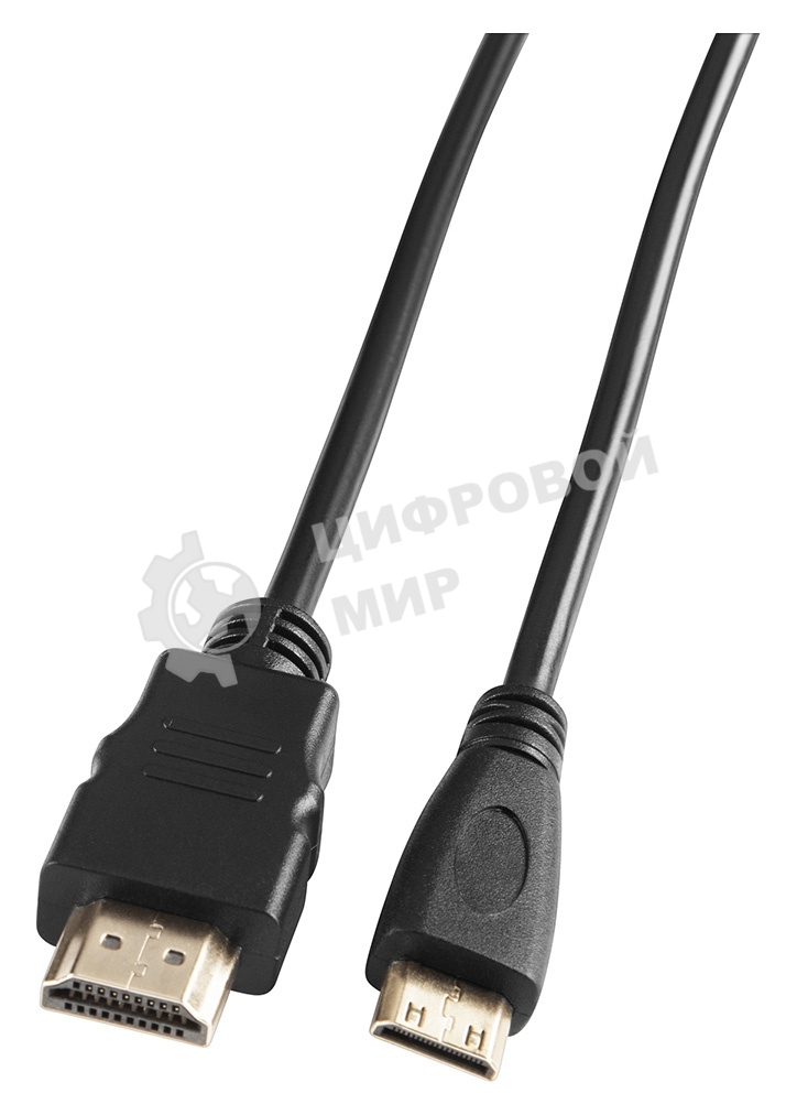 Кабель аудио-видео Buro mini-HDMI (m)/HDMI (m) 1.5м. черный