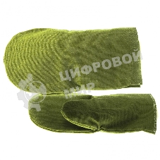 Рукавицы специальные двунитка Сибртех, водоотталкивающие, 1 размер