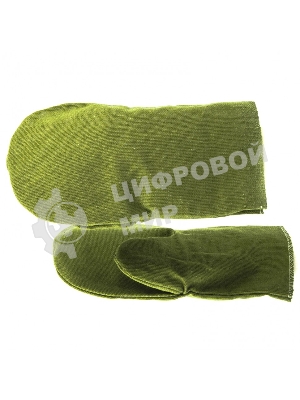 Рукавицы специальные двунитка Сибртех, водоотталкивающие, 1 размер