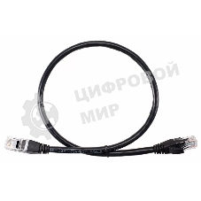 Патч-корд литой AOpen ANP612B-BK-1.5M (7/0.20) UTP Cat.6 черный 1,5m