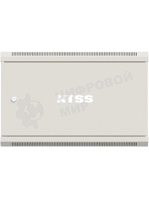 Шкаф коммутационный NTSS Премиум (NTSS-W6U6060FD) настенный 6U 570x600 мм пер. дв. металл 60 кг серый 500 мм 18.8 кг 220 град. 370 мм IP20 сталь