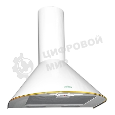 Вытяжка каминная Elikor Эпсилон 50П-430-П3Л белый/золотистый, 50 см, 430 куб. м/ч, 54 дБ