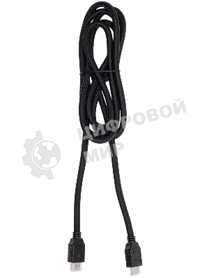 Кабель аудио-видео Cactus CS-HDMI.2-2 HDMI (m)/HDMI (m) 2м. позолоченные контакты черный