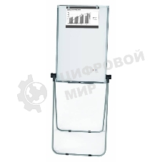 Флипчарт Deli E7886 сталь магнитно-маркерная, лак, 60х90см на подставке, алюминиевая рама белый, лоток для аксессуаров с аксессуарами