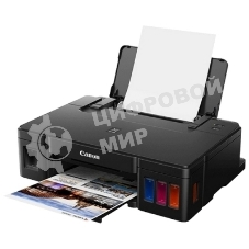 Принтер струйный Canon PIXMA G1410, 4-цветный струйный СНПЧ A4, 8.8 (5 цв) изобр./мин, 4800x1200 dpi, подача: 100 лист., USB, печать фотографий, печать без полей