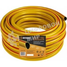 Шланг поливочный ПВХ усиленный пищевой трехслойн. армир. 3/4 25м желт. Вихрь 73/7/2/4