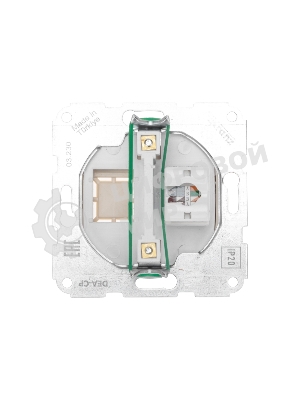 Розетка компьютерная Kranz DEA RJ45 с/у мех. бежевый