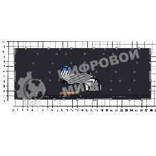 Клавиатура для ноутбука Asus Chromebook C302C C302CA черная с подсветкой