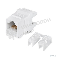 Модуль универсальный Cabeus, keystone, 1хRJ45(8P8C), Toolless, кат. 5е, неэкр., белый