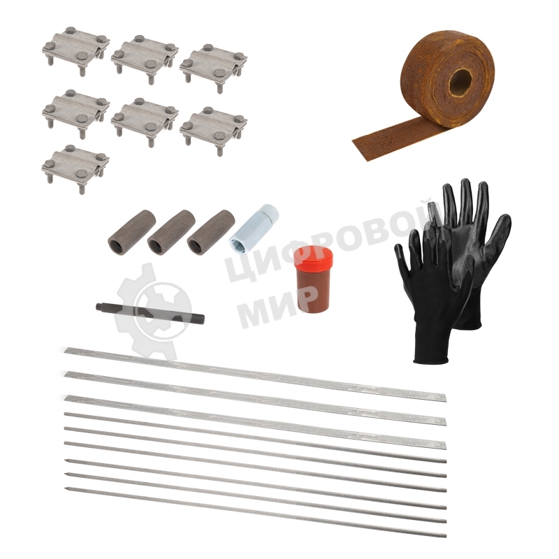 Комплект заземления Rexant с заострением 3х3м