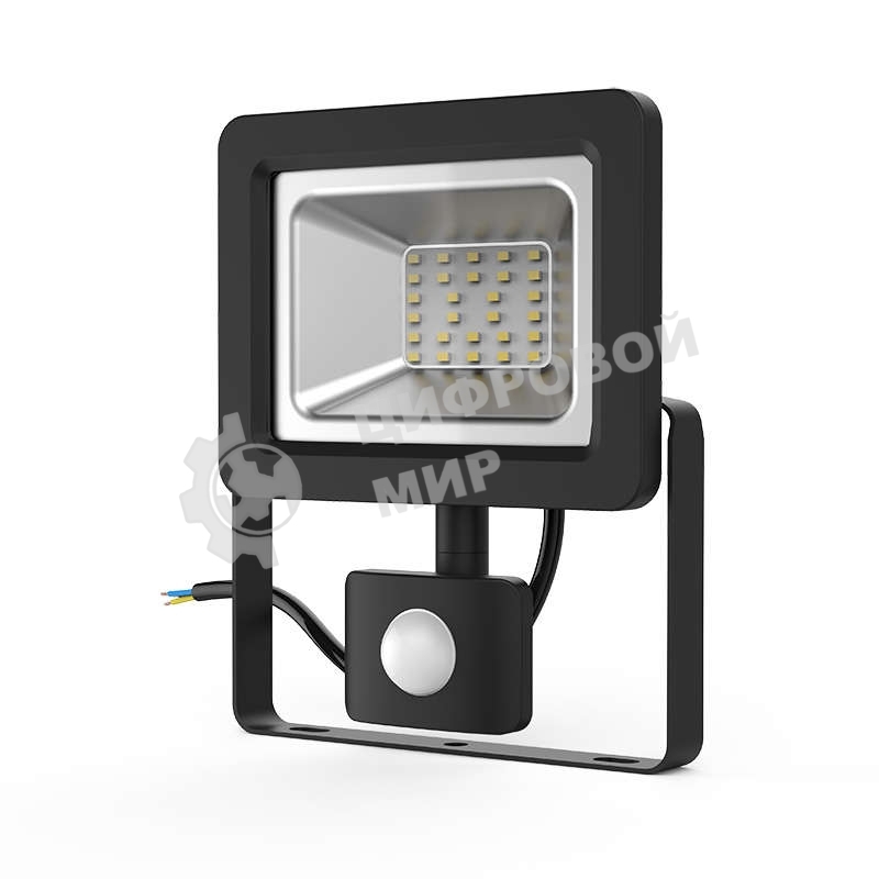 Прожектор светодиодный Gauss Elementary LED 30W 2100lm IP65 6500К с датчиком движения