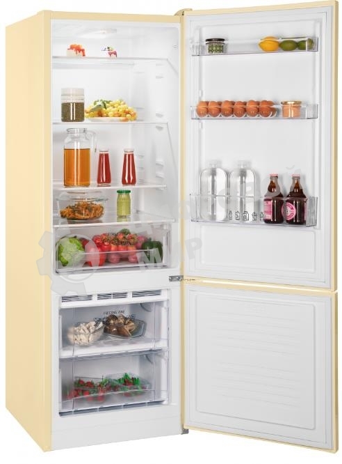 Холодильник Nordfrost NRB 122 E бежевый двухкамерный 205/70л морозилка снизу, капельная система