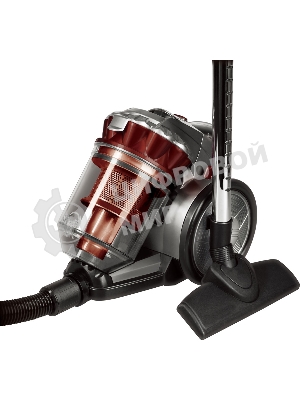 Пылесос SUPRA VCS-2024 серый, 230/2000 Вт, уборка сухая, пылесборник контейнер 2 л