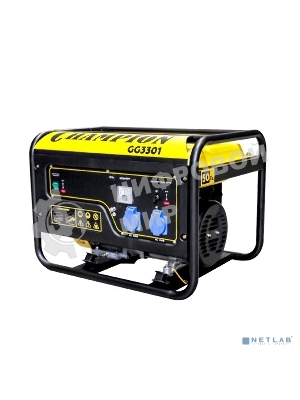 Электрогенератор бензиновый Champion GG3301, 3.1 кВт, 96 дБ, 46 кг