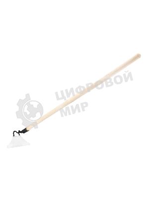 Мотыга Сибртех нержавеющая сталь, 220х85х1300 мм, деревянный черенок