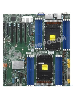 Материнская плата Supermicro MBD-X13DEI-T-B, 2xLGA4677, Intel C741, 16xDDR5, 8xSATA, 2xM.2, 4xPCIe 5.0 x16, 2xPCIe 5.0 x8, 1xVGA, 2x10Gb LAN, 1x1Gb LAN, 1xUSB 2.0, 4xUSB 3.2 Gen 1, E-ATX