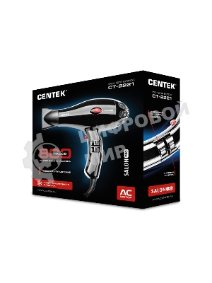 Фен Centek CT-2221 Professional черный, 2200 Вт