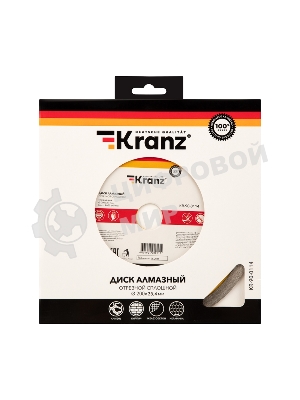 Диск алмазный отрезной Kranz сплошной 200x22.2/25,4 мм