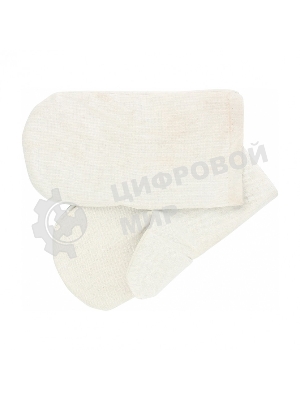 Рукавицы специальные Сибртех х/б с двойным наладонником, 1 размер