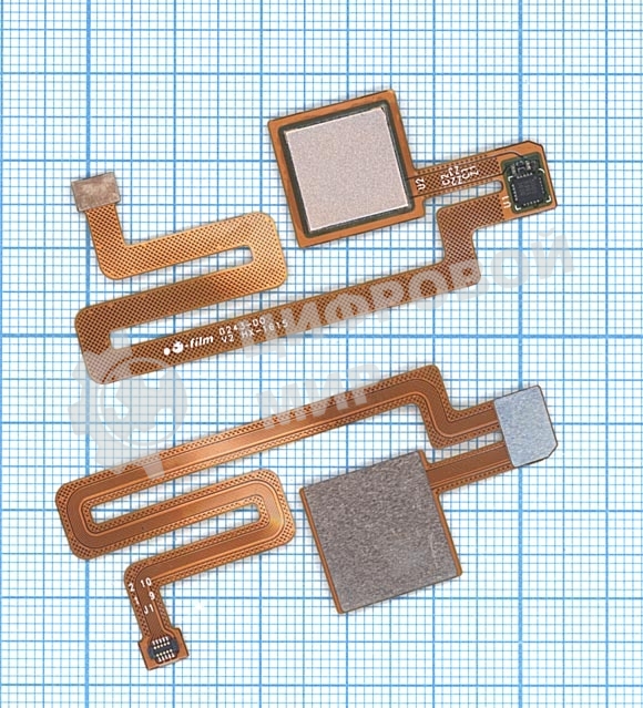 Шлейф со сканером отпечатка пальца для Xiaomi Mi Max золотой