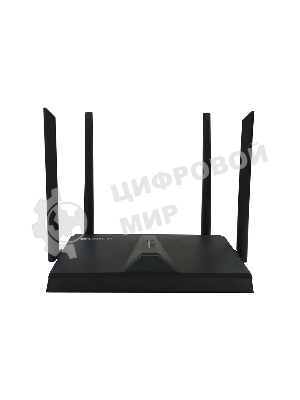 Двухдиапазонный Wi-Fi 6 маршрутизатор AX1800, 1x1000Base-T WAN, 3x1000Base-T LAN, 4 внешние антенны 5 dBi