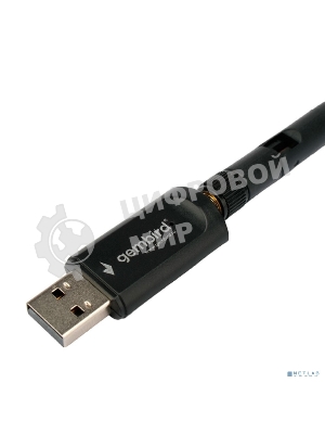 Сетевой адаптер Wi-Fi+Bluetooth Gembird WNP-UA-019, двухдиапазонный с антенной, 600Мбит, USB, 802.11b/a/g/n/a