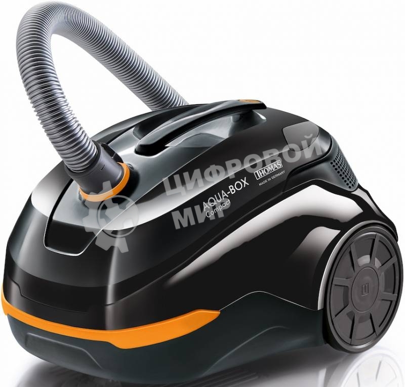 Пылесос Thomas Aqua-Box Compact черный/оранжевый 320/1600Вт уборка сухая, сбор воды, мойка воздуха, пылесборника нет