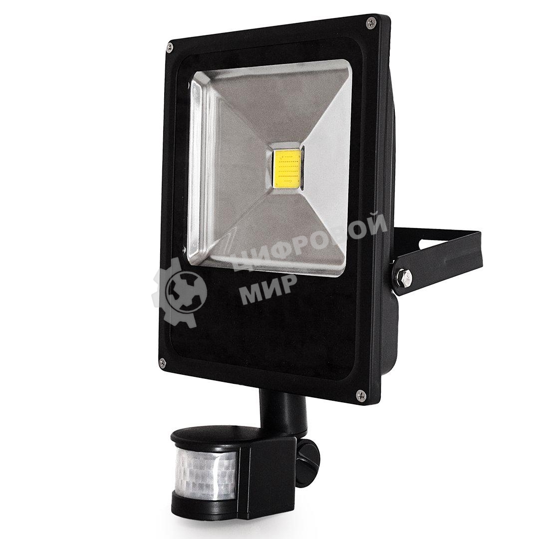 Прожектор GLANZEN FAD-0013-50 светодиодный c датчиком движения 50Вт 6000 к sip