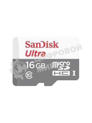 Флеш карта Sandisk Ultra microSDHC 16Gb 80Mb/s Class 10
