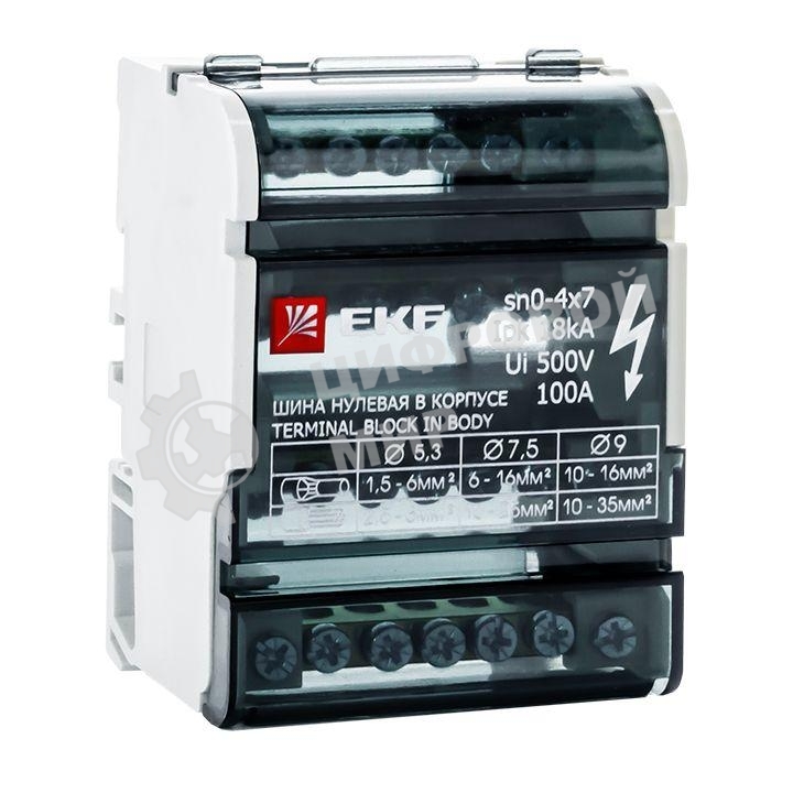 Шина нулевая в корпусе 4х7 EKF sn0-4x7