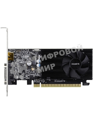 Видеокарта Gigabyte GV-N1030D4-2GL NVidia GeForce GT 1030, 2Gb DDR4/64-bit, PCI-Ex16 3.0, DVI-Dx1, HDMI2.0bx1, LP, 2-slot cooler, Retail