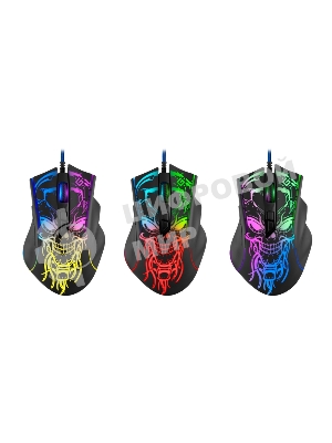 Мышь проводная Defender Bulletstorm GM-928 черный, 7200 dpi, USB, кнопки - 7