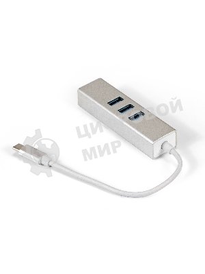 Кабель-адаптер ExeGate EXE-77C-45 (USB3.0 Type-C --> 3xUSB3.0 + 1xRJ45 UTP 1000Mbps RLT8153)