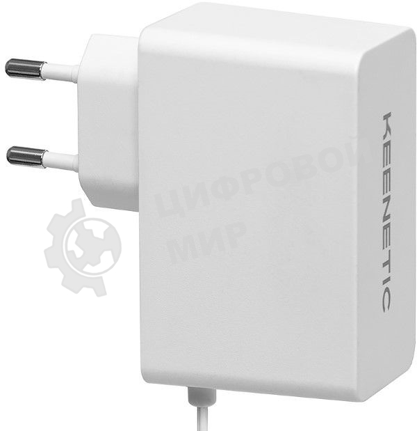 Адаптер питания KEENETIC/Keenetic PA25 (KPS-1225) Адаптер питания от сети 100–240 В, постоянное выходное напряжение 12 V с током до 2,5 A, для Keenetic c напряжением питания 9 или 12 В и током до 2.5 А