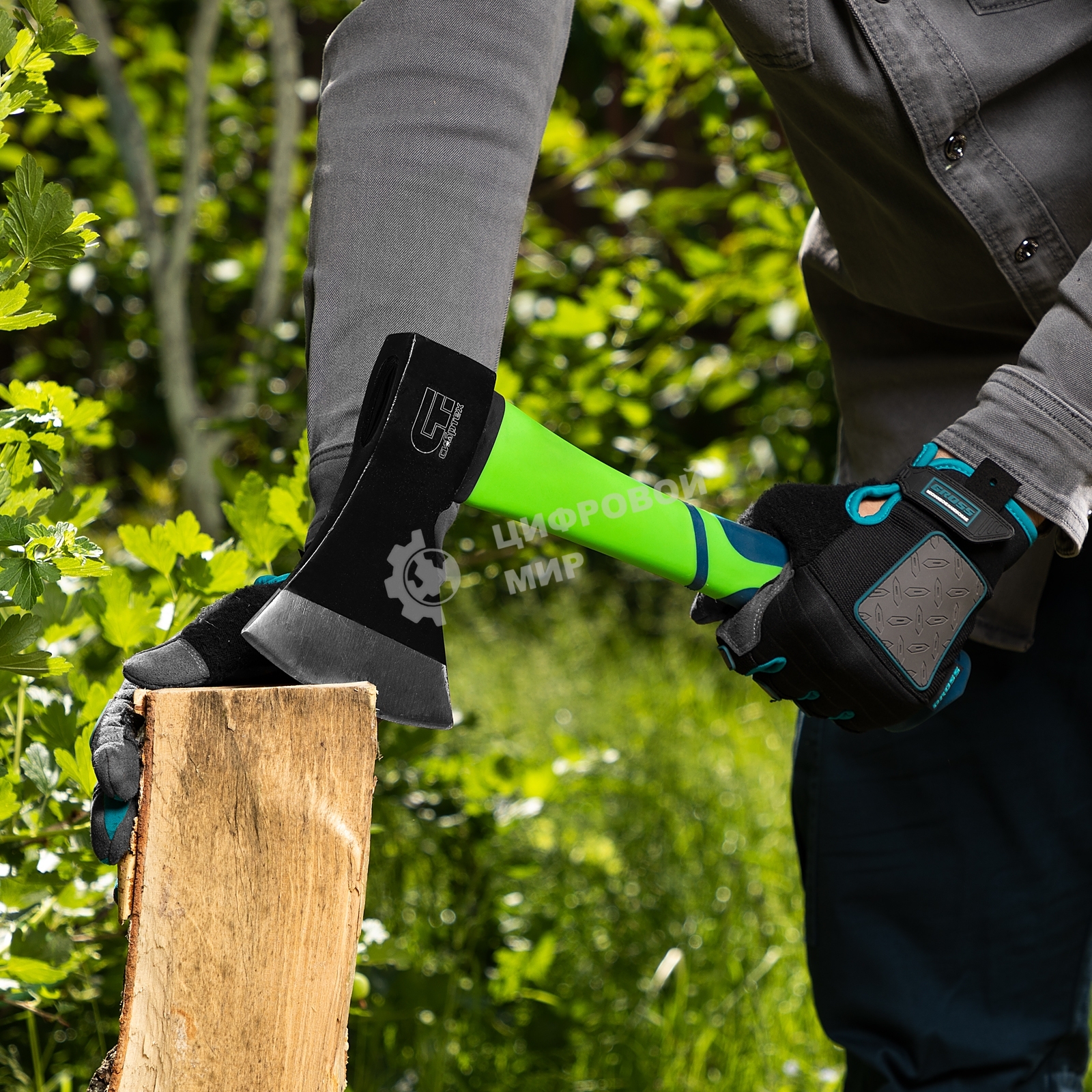 Топор Сибртех, 800 г, фибергласовое топорище