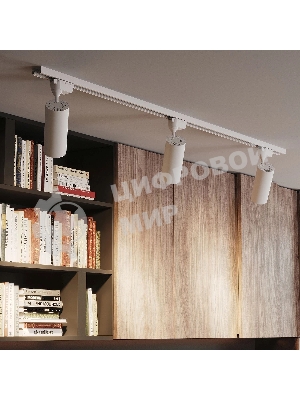 Светильник Gauss трековый цилиндр 12W 950lm 4000K 180-220V IP20 55x190мм белый LED 1/40