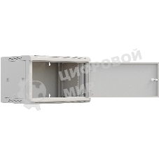 Шкаф коммутационный NTSS Премиум (NTSS-W6U6060FD) настенный 6U 570x600 мм пер. дв. металл 60 кг серый 500 мм 18.8 кг 220 град. 370 мм IP20 сталь