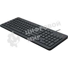 Клавиатура Keyboard HP 150 Wired черный ENG/RUS