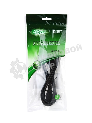 Кабель монитор - компьютер 1.8 м 220V (UPS -> устройство) VDE 3Gx0.5мм QUST(Aopen) ACE001-1.8м