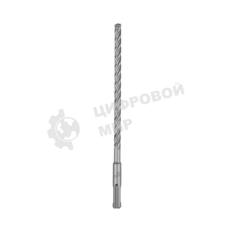 Бур по бетону Kranz SUPER 8x210 мм, профессиональный, цельная крестовая пластина, SDS PLUS