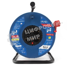 Удл. на пласт. катушке “Power Cube” IP20 16А 50м ПВС 3x1,5мм2 4 роз. с/з