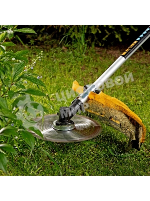 Триммер бензиновый Denzel DTL-52, 52 см3, неразъемная штанга, состоит из 2 частей