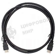 Кабель аудио-видео Cactus CS-HDMI.1.4-1.5 HDMI (m)/HDMI (m) 1.5м. позолоченные контакты черный