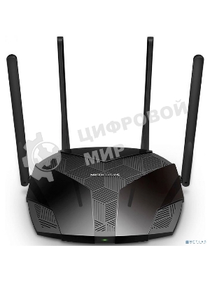 Роутер Mercusys MR70X AX1800 Dual-Band WiFi 6 Router, 574 Mbps at 2.4 GHz + 1201 Mbps at 5 GHz,4× Fixed External Antennas, 3× Gigabit LAN Ports, 1× Gigabit WAN Port, 1024-QAM, OFDMA, Router/Access Point Mode, MU-MIMO, WPA3, TWT, BSS Color