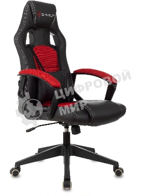 Кресло игровое Бюрократ Zombie Arena черный/красный