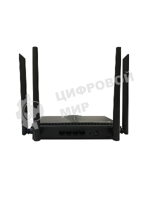 Двухдиапазонный Wi-Fi 6 маршрутизатор AX1800, 1x1000Base-T WAN, 3x1000Base-T LAN, 4 внешние антенны 5 dBi