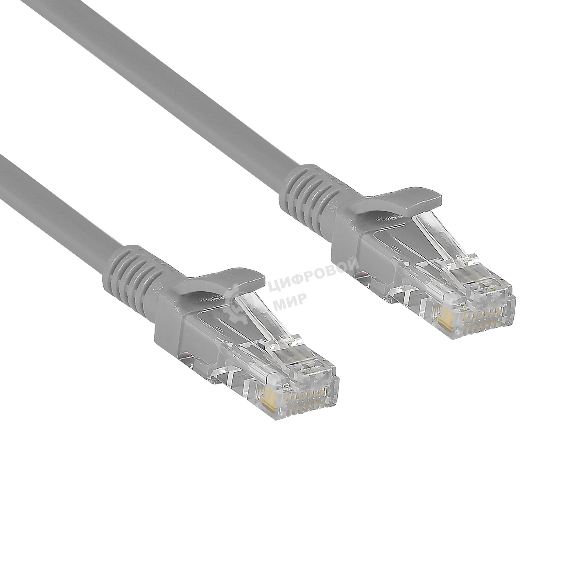 Патч-корд ExeGate UTP-RJ45-RJ45-5e-CU-10M-GY, UTP, cat.5e, 10м, медь, серый