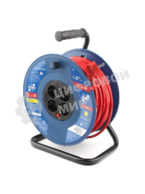 Удл. на пласт. катушке “Power Cube” IP20 16А 50м ПВС 3x1,5мм2 4 роз. с/з