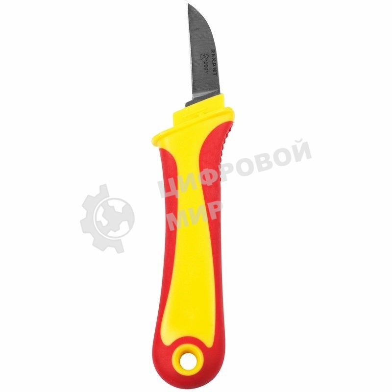 Нож монтажника Rexant нержавеющая сталь, прямое лезвие