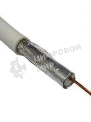 Кабель коаксиальный CAVEL SAT 50 M, Cu/Al/CuSn, 64%, 75 Ом, бухта 100 м, белый